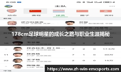 178cm足球明星的成长之路与职业生涯揭秘